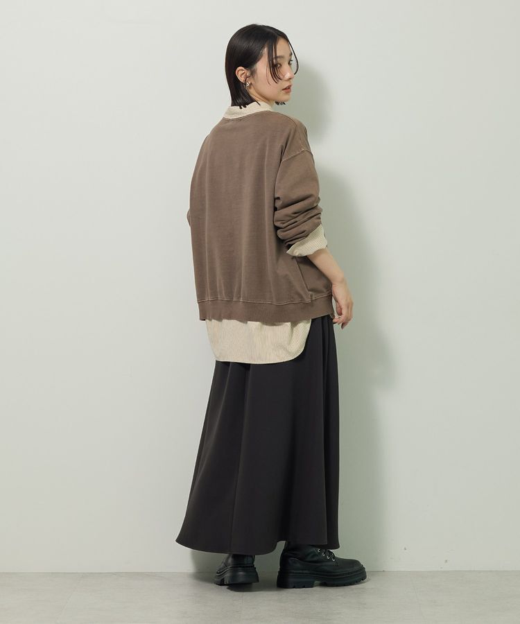 Green Parks「ピグメントロゴ刺繍裏毛プルオーバー」|スウェット・ジャージ|