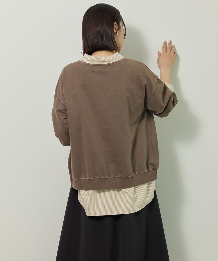 Green Parks「ピグメントロゴ刺繍裏毛プルオーバー」|スウェット・ジャージ|