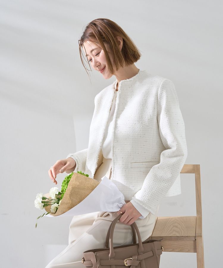 YECCA VECCA「【予約】ツイードジャケット(2)」|テーラードジャケット|