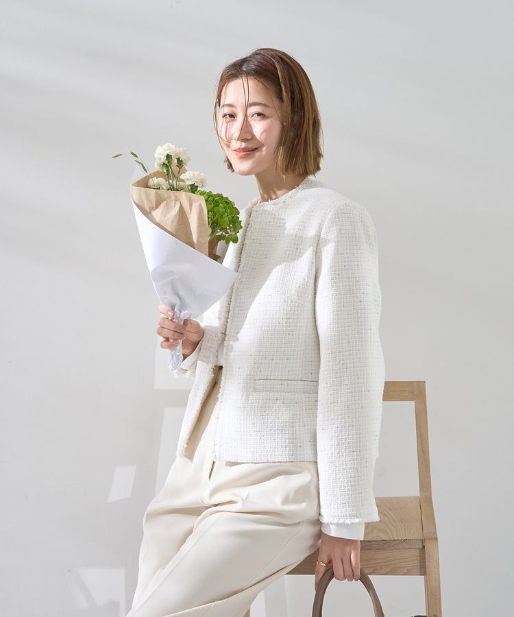 YECCA VECCA「【予約】ツイードジャケット(2)」|テーラードジャケット|