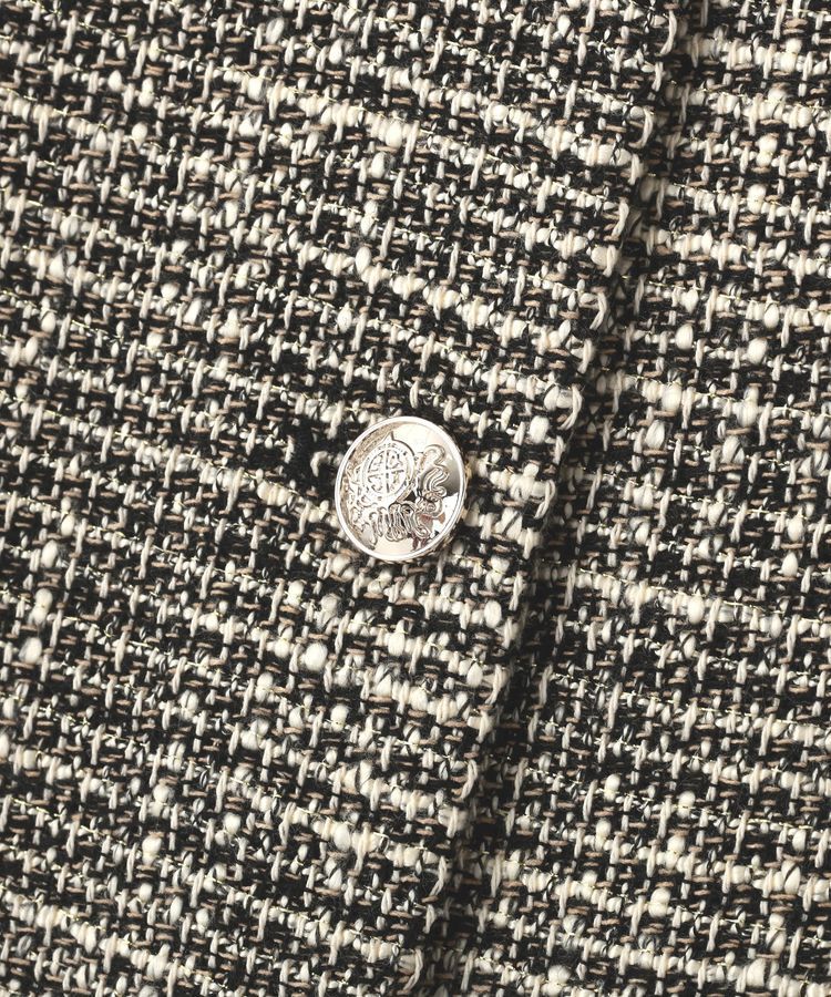 YECCA VECCA「ツイードペプラムジレ」|ベスト・ジレ|