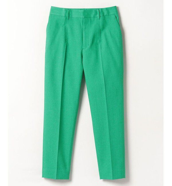 LOULOU WILLOUGHBY「【LOULOU WILLOUGHBY】ブライトリネンテーパードパンツ」|その他|グリーン