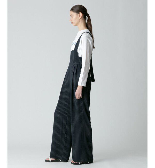 allureville「《ドラマ着用》ピンストライプサロペットパンツ」|オールインワン|