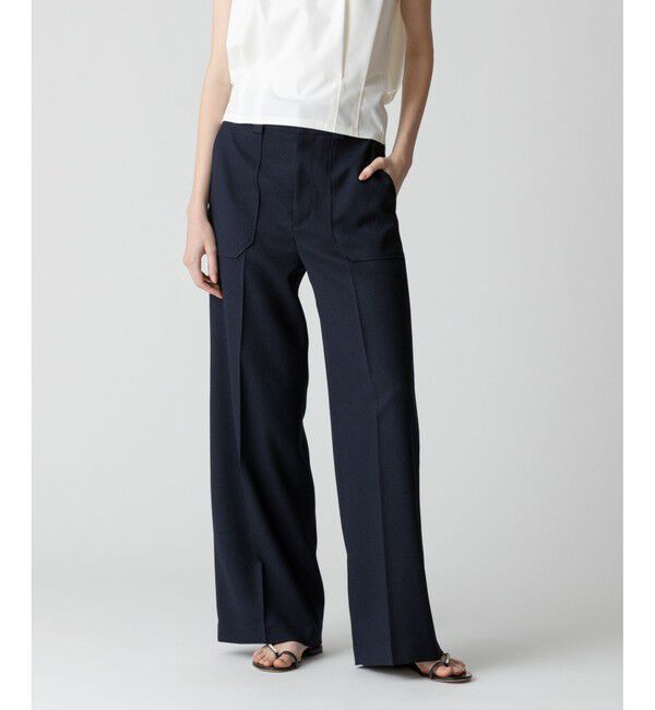 allureville「【セットアップ対応可能】麻調カルゼワイドパンツ」|その他|