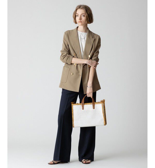 allureville「【セットアップ対応可能】麻調カルゼワイドパンツ」|その他|