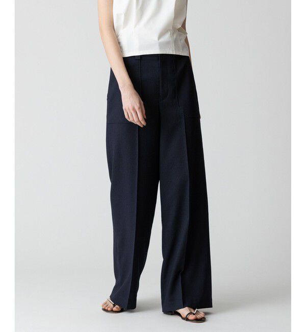 allureville「【セットアップ対応可能】麻調カルゼワイドパンツ」|その他|