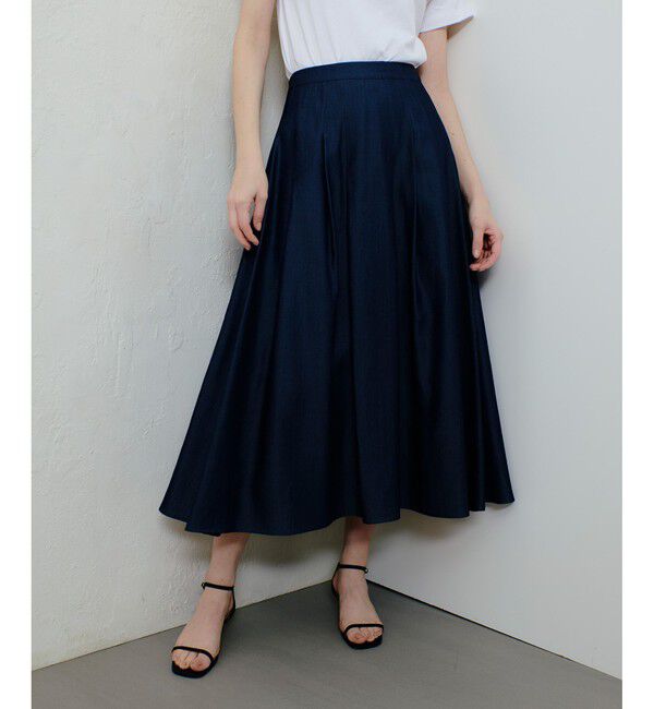 allureville「マットタフタアンイーブンタックスカート」|スカート|