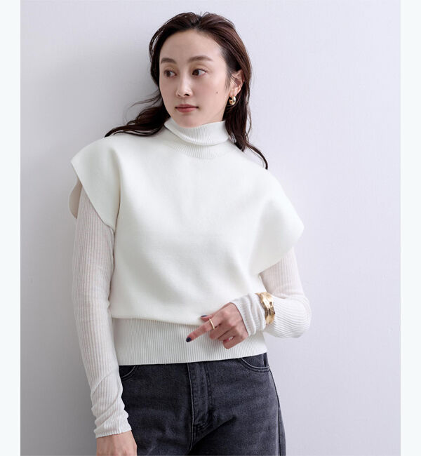 ur's「ハイネックリブシアーニット」|ニット・セーター|