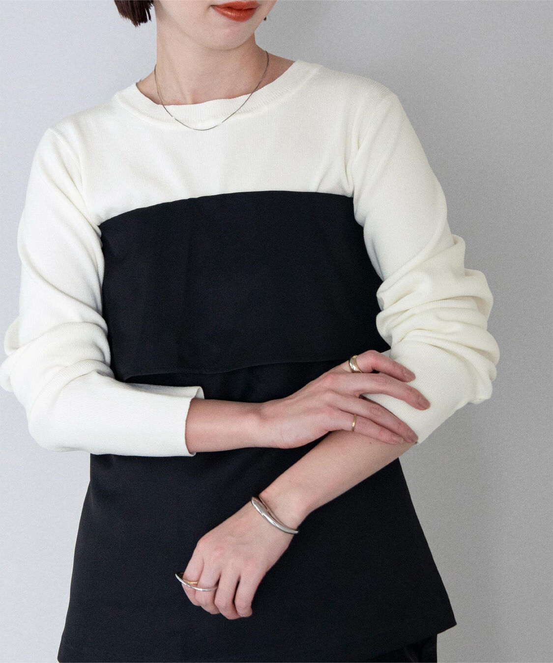 ur's「ラウンドネッククロップドニット」|ニット・セーター|