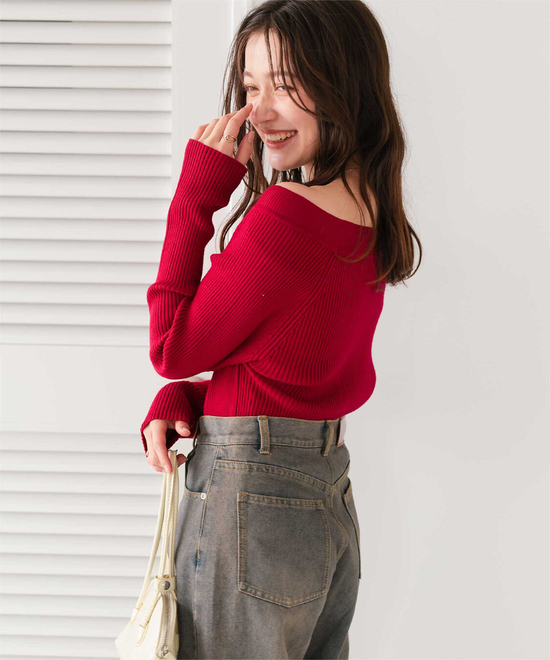 titivate「ウォッシャブルボートネックニット」|ニット・セーター|