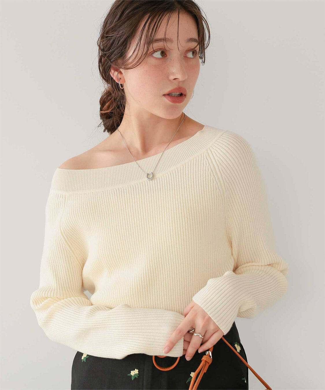 titivate「ウォッシャブルボートネックニット」|ニット・セーター|