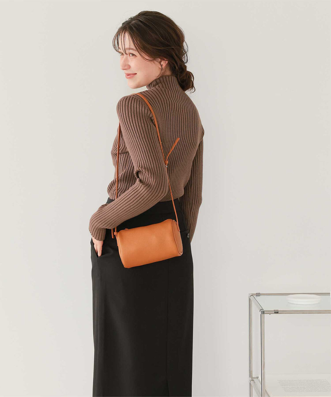 titivate「ウォッシャブルボトルネック配色デザインニット」|ニット・セーター|