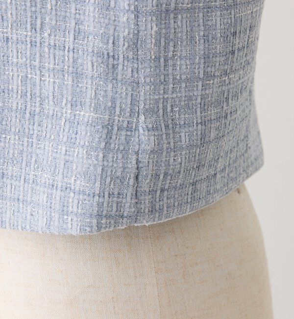  「キラキラノーカラージャケット」|テーラードジャケット|