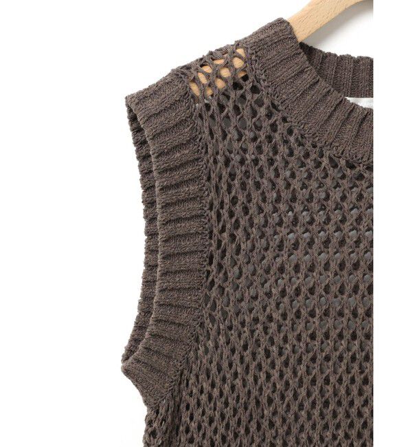 MARMARMAR「MARMARMAR テープヤーンメッシュベスト」|ニット・セーター|