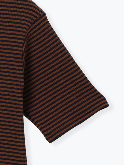 Lugnoncure「配色リブボーダートップス」|その他|