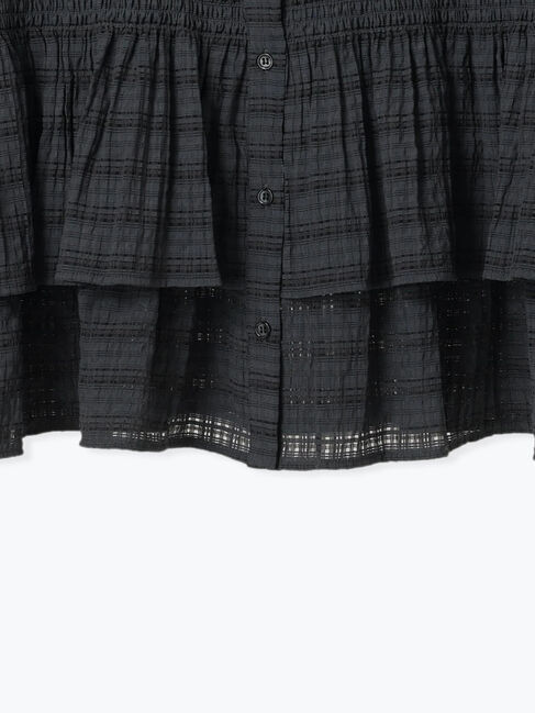 Te chichi TERRASSE「シアーチェックティアードブラウス」|シャツ・ブラウス|