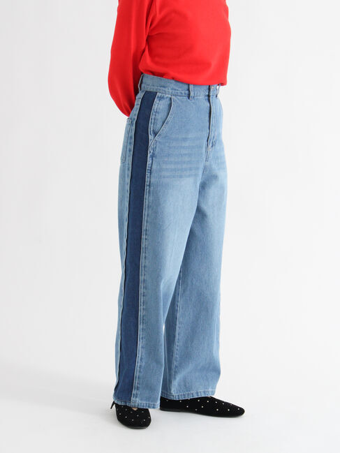 Te chichi TERRASSE「サイドラインデニムパンツ《2025autumn catalog item》」|その他|