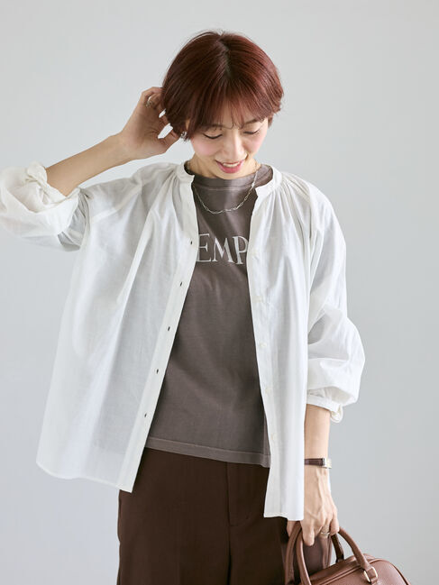 Lugnoncure「アソートスキッパーブラウス」|シャツ・ブラウス|オフホワイト