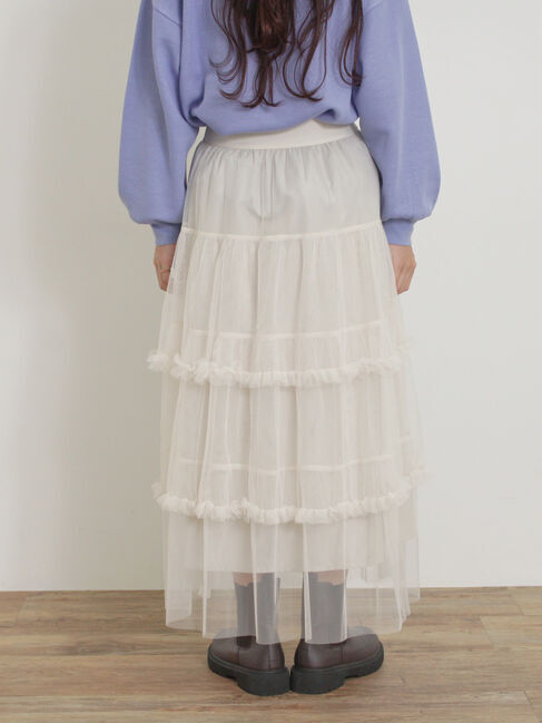 Samansa Mos2「チュールフリルスカート」|スカート|
