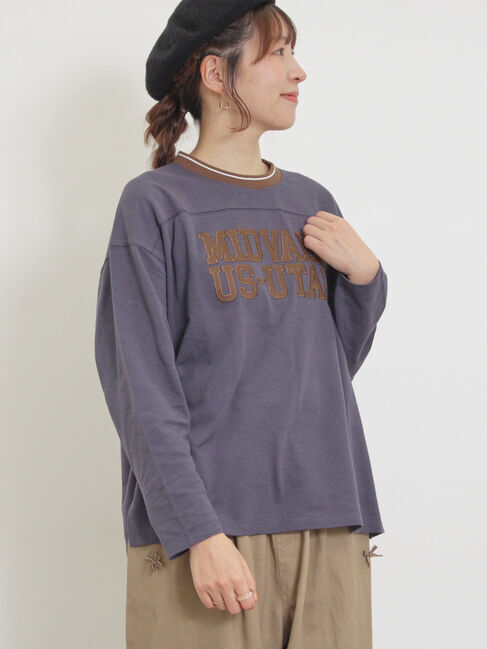 Samansa Mos2「ワッペンロゴスウェット」|Tシャツ・カットソー|