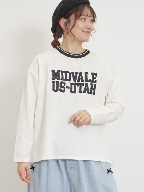 Samansa Mos2「ワッペンロゴスウェット」|Tシャツ・カットソー|