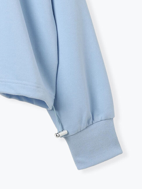 Samansa Mos2 blue「異素材切替リメイク風プルオーバー」|Tシャツ・カットソー|