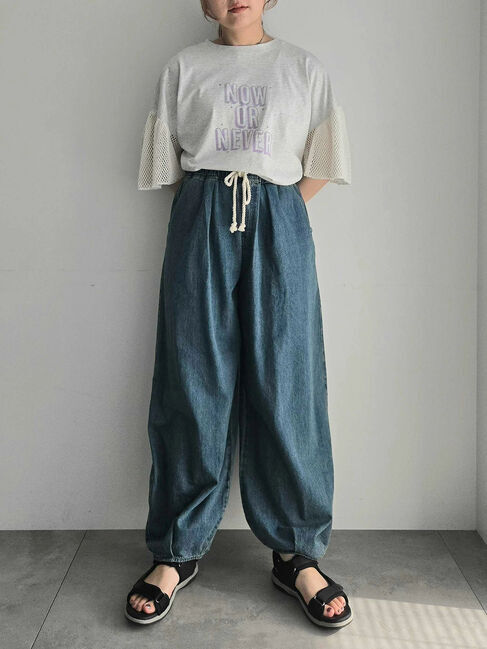 SM2「[接触冷感]袖メッシュプリントTシャツ」|Tシャツ・カットソー|