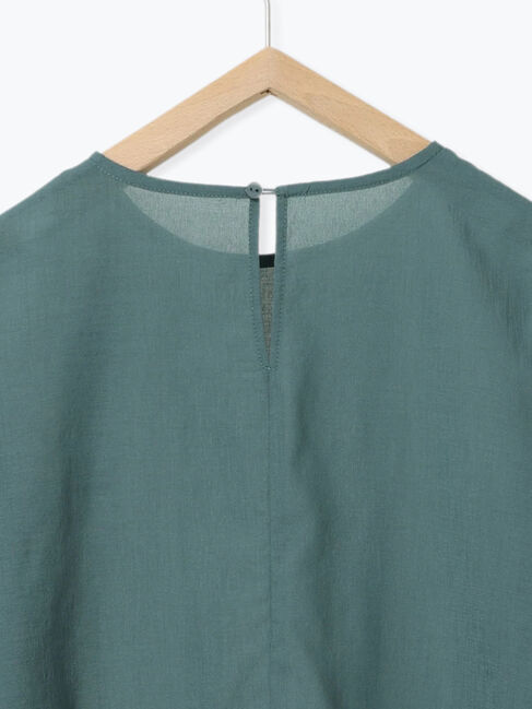 Samansa Mos2 blue「タックブラウス」|シャツ・ブラウス|