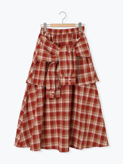 SM2「シャツ巻き風チェックスカート」|スカート|