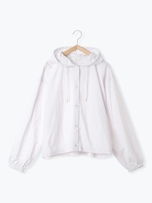 Samansa Mos2 blue「◎フードドロストシャツ」|シャツ・ブラウス|