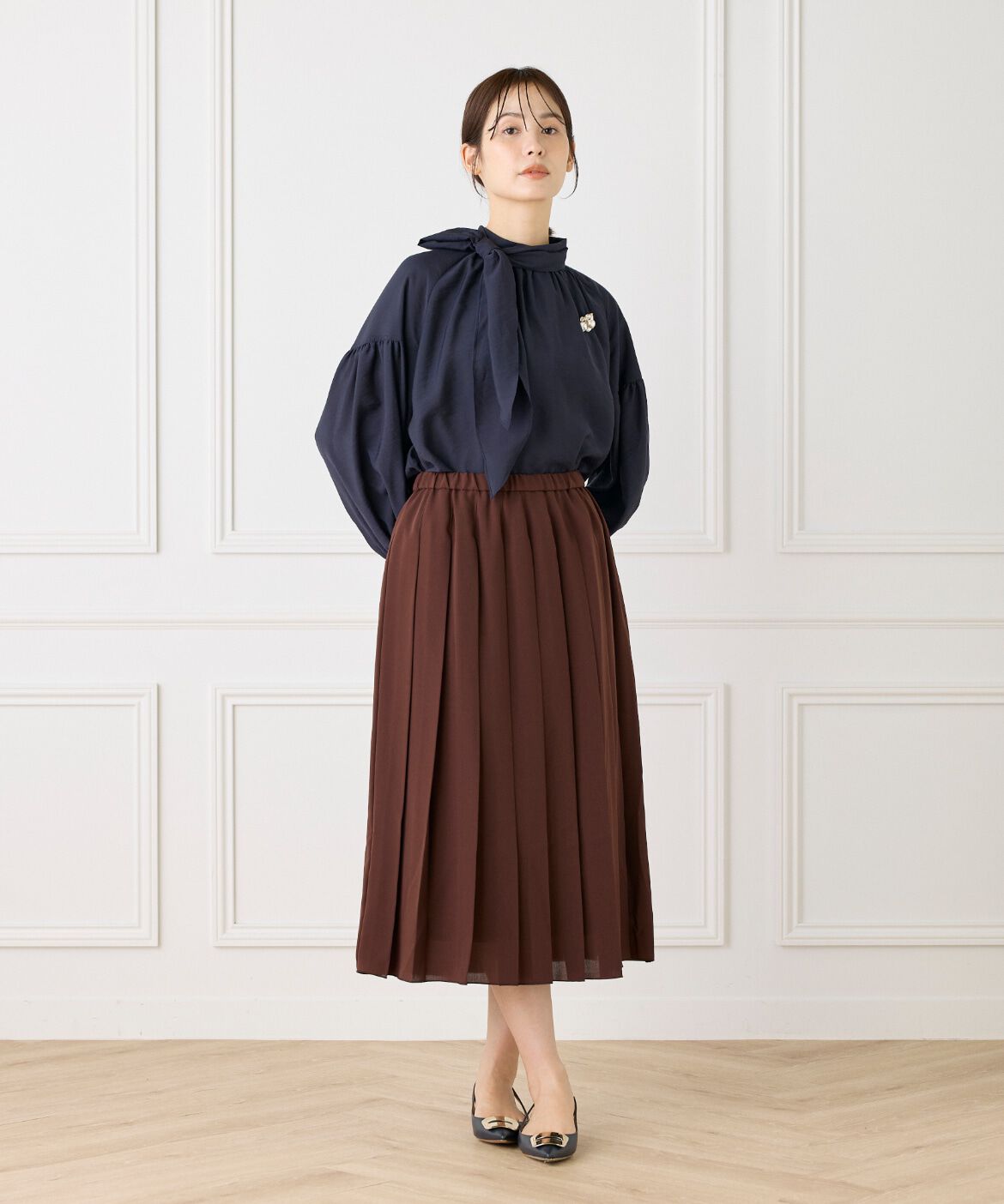 Le Souk「《大きいサイズ》プリーツスカート」|スカート|