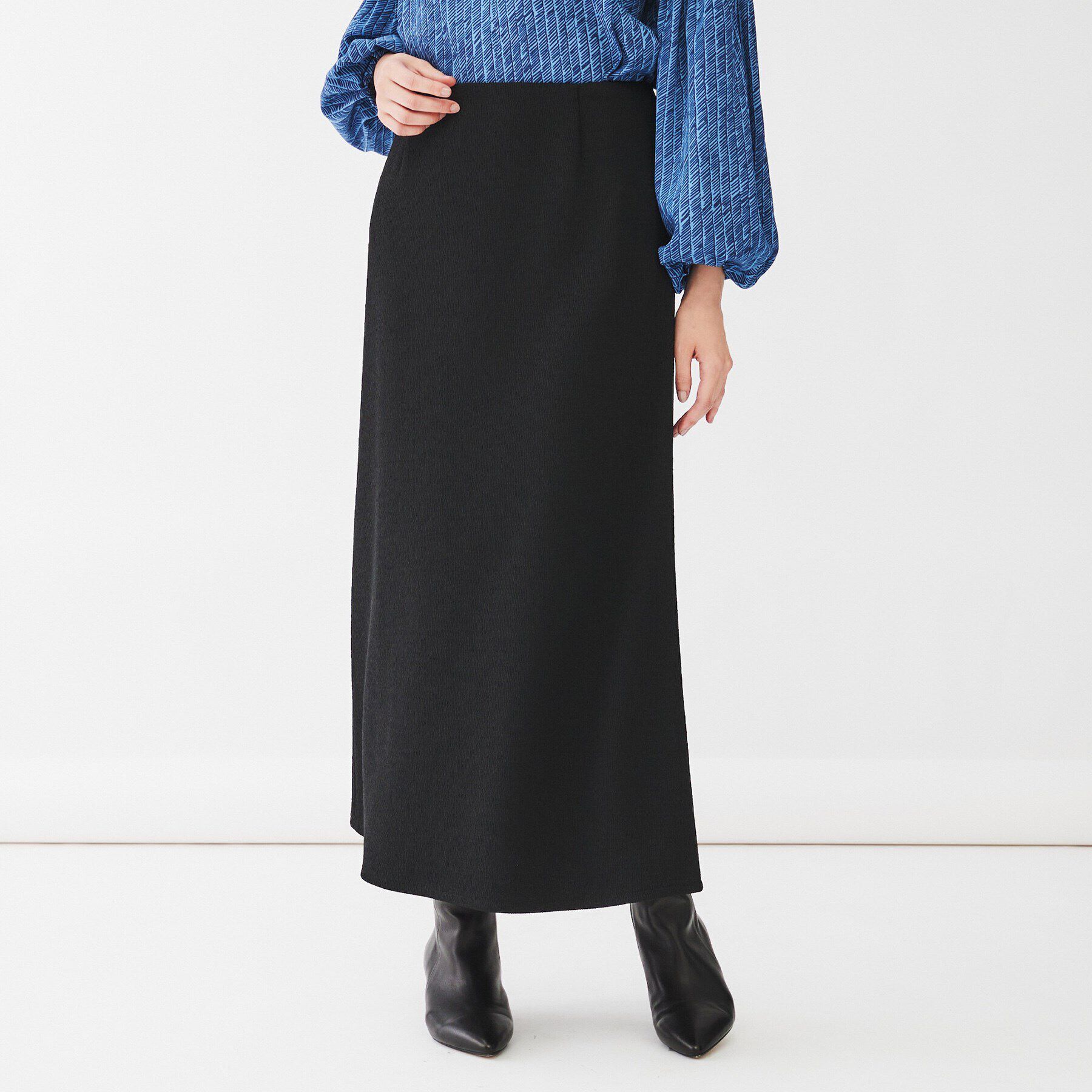UNTITLED「【ストレッチ/オールシーズン対応】スラブジャージフレアスカート」|スカート|