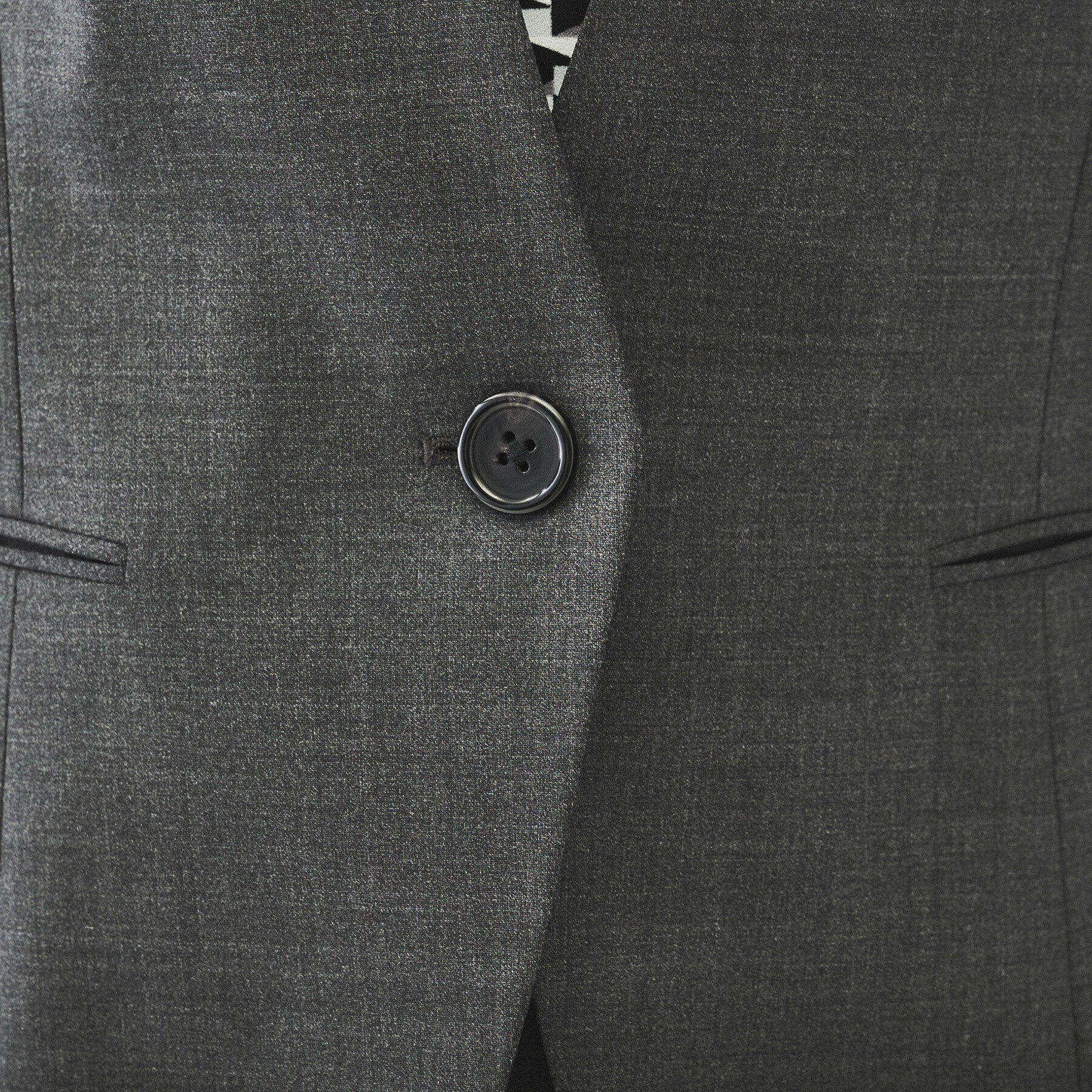 UNTITLED「【通勤スーツ/日本製】ウーステッド カラーレスジャケット」|ノーカラージャケット|