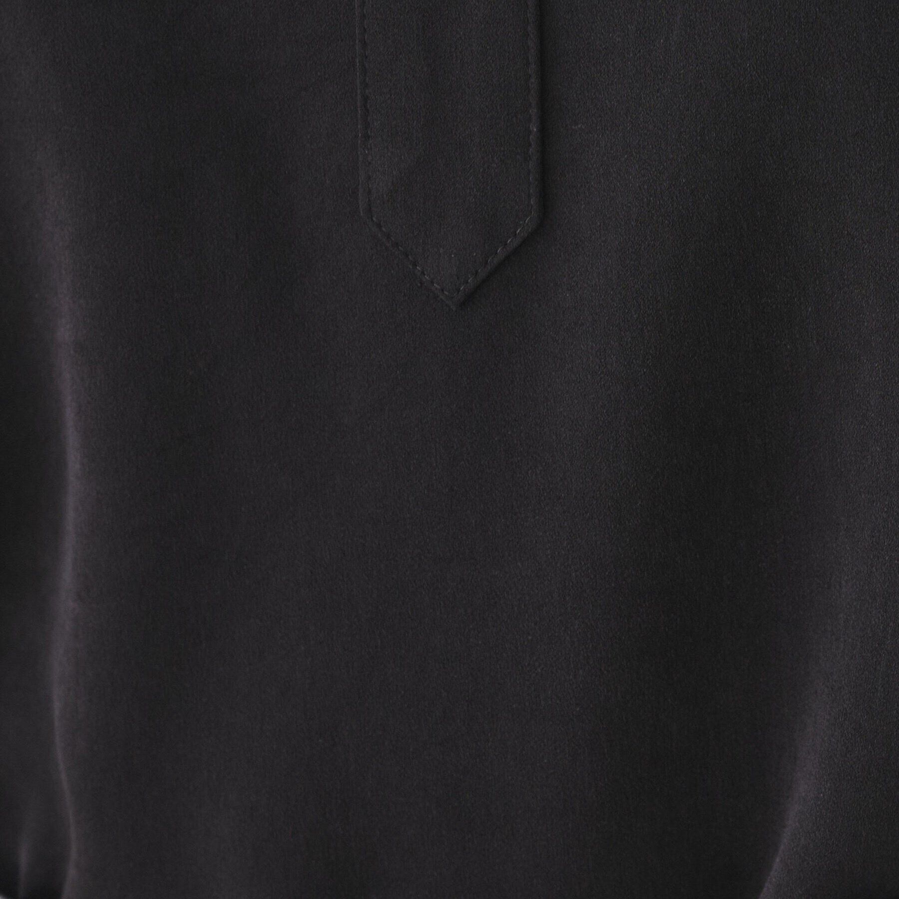 UNTITLED「【洗える/バンドカラー】フェイクスエードサテンブラウス」|シャツ・ブラウス|