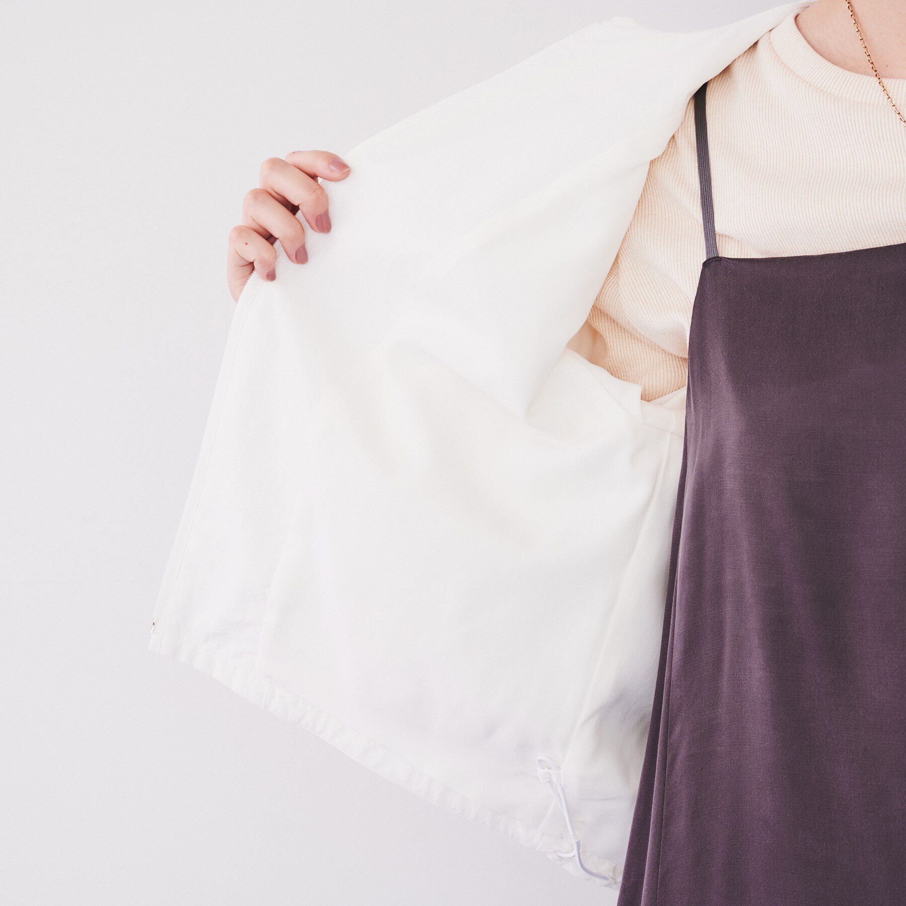 UNTITLED「【スポーティー/ショート丈羽織】ドロストブルゾン」|ブルゾン・スタジャン|