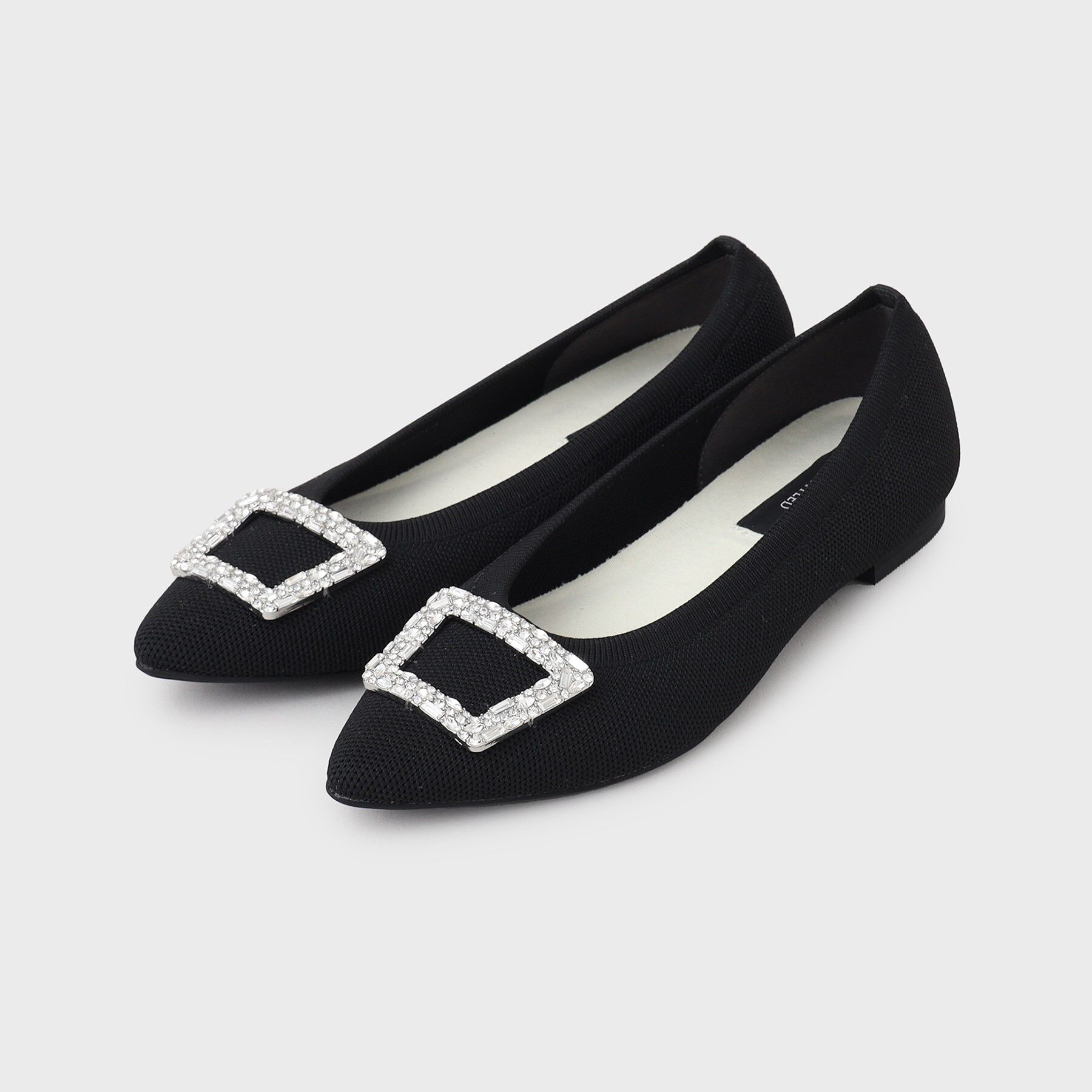 UNTITLED「【軽い！柔らかい！】ビジューニットパンプス」|パンプス|