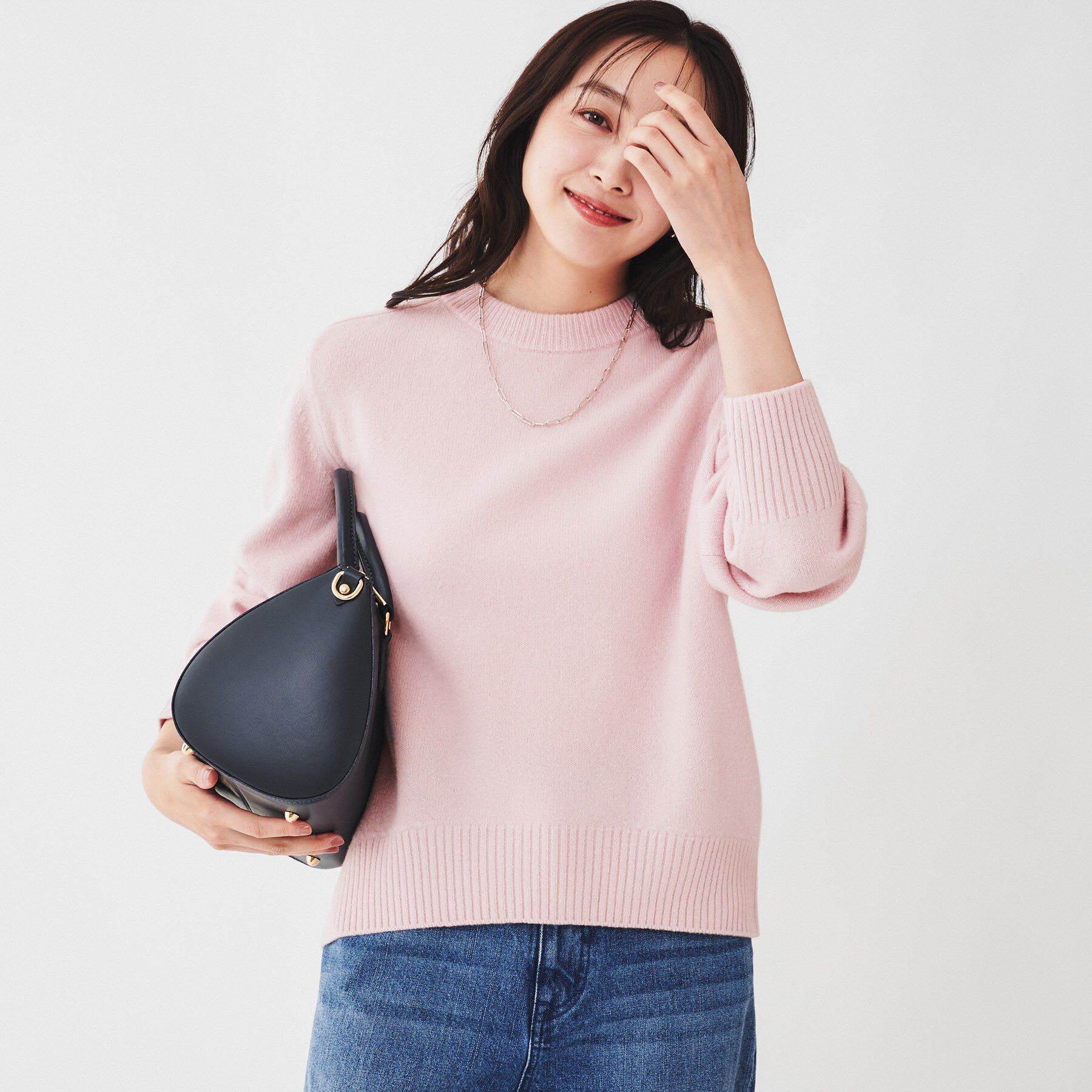 UNTITLED「ラムウールカシミヤ パフスリーブプルオーバーニット」|ニット・セーター|