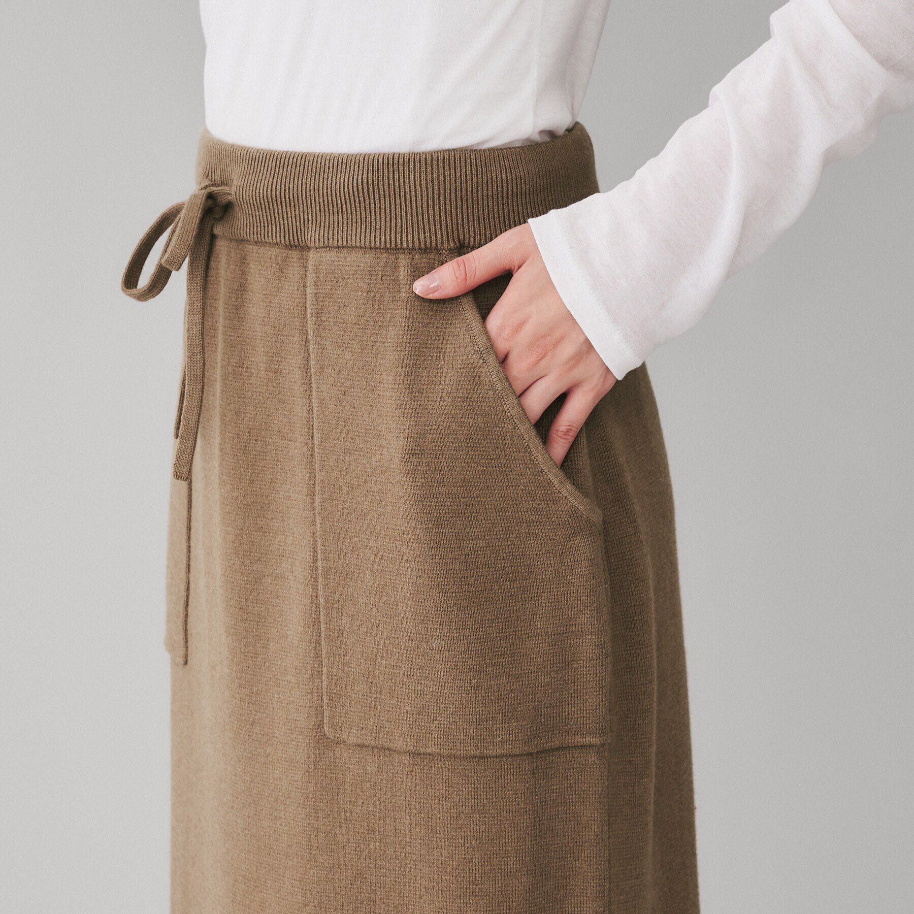 UNTITLED「【Liyoca】ミラノリブロングスカート」|スカート|