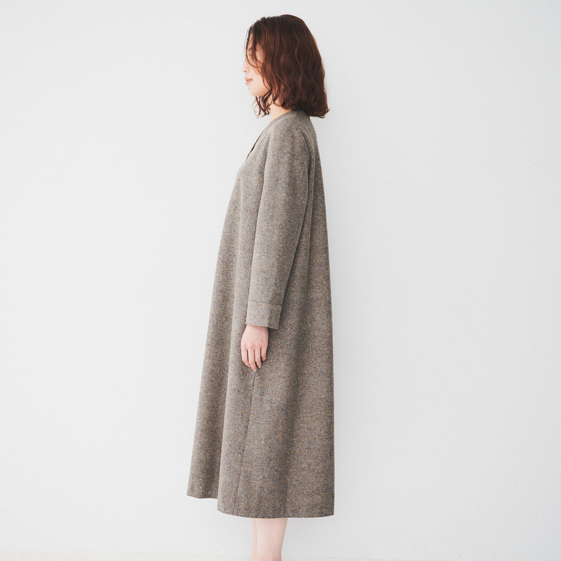 UNTITLED「【ポケット付/きれいめ】ネップツイード Aラインワンピース」|ワンピース|