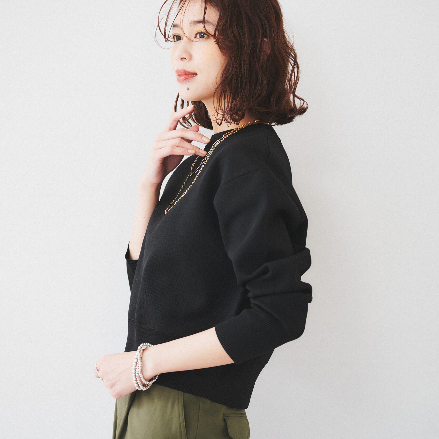 UNTITLED「【セットアップ可能】スポンディッシュプルオーバー」|ニット・セーター|