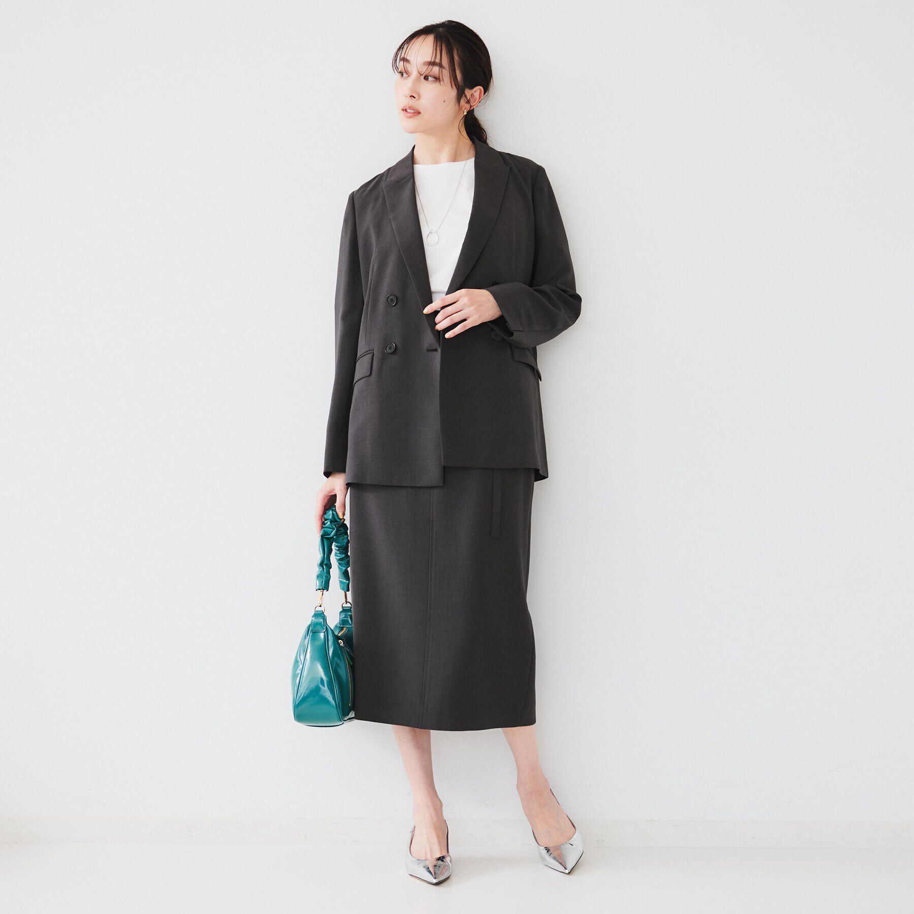 UNTITLED「【接触冷感/UV/セットアップ可能】ライトウェイト ナロースカート」|スカート|