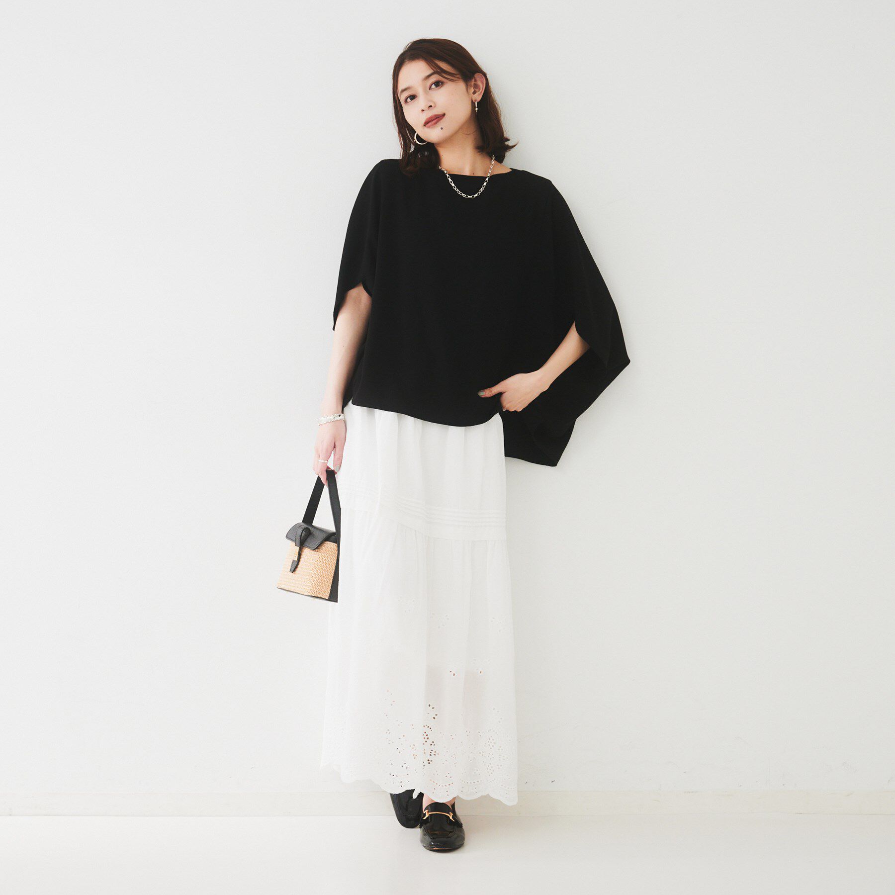 UNTITLED「【UVカット/接触冷感/吸水速乾/ストレッチ性】ドルマンプルオーバー」|Tシャツ・カットソー|