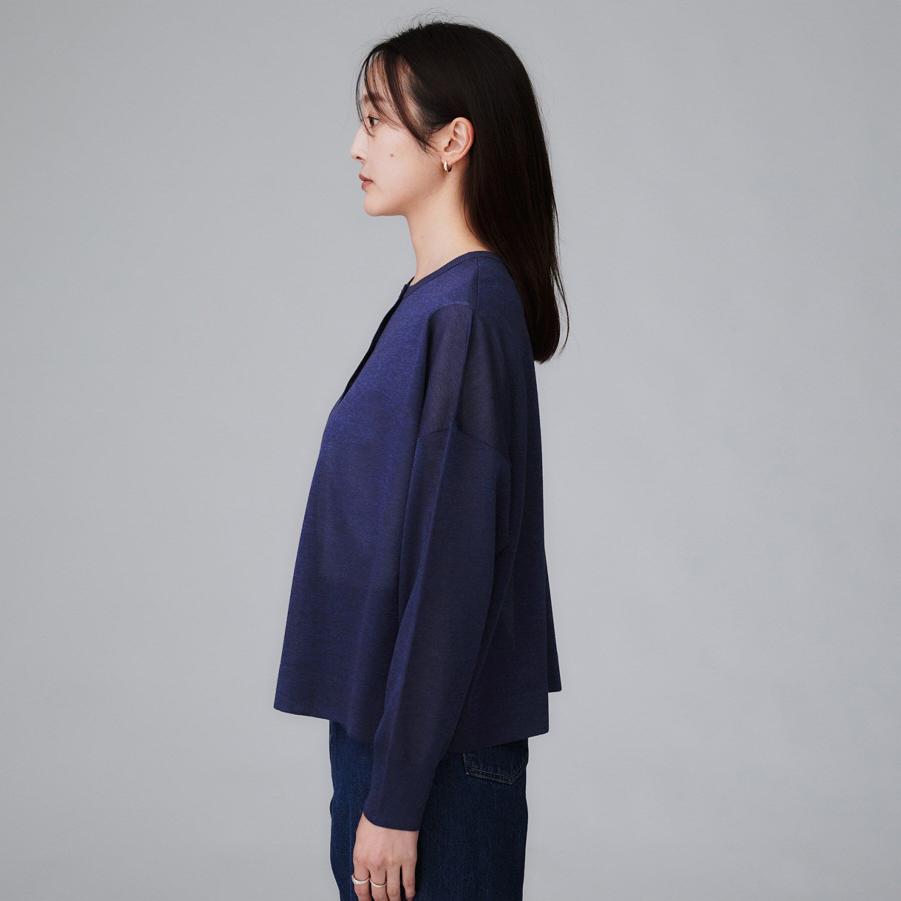 UNTITLED「【前後2WAY/アンサンブル可/ゆったり】シアーカーディガン」|カーディガン|