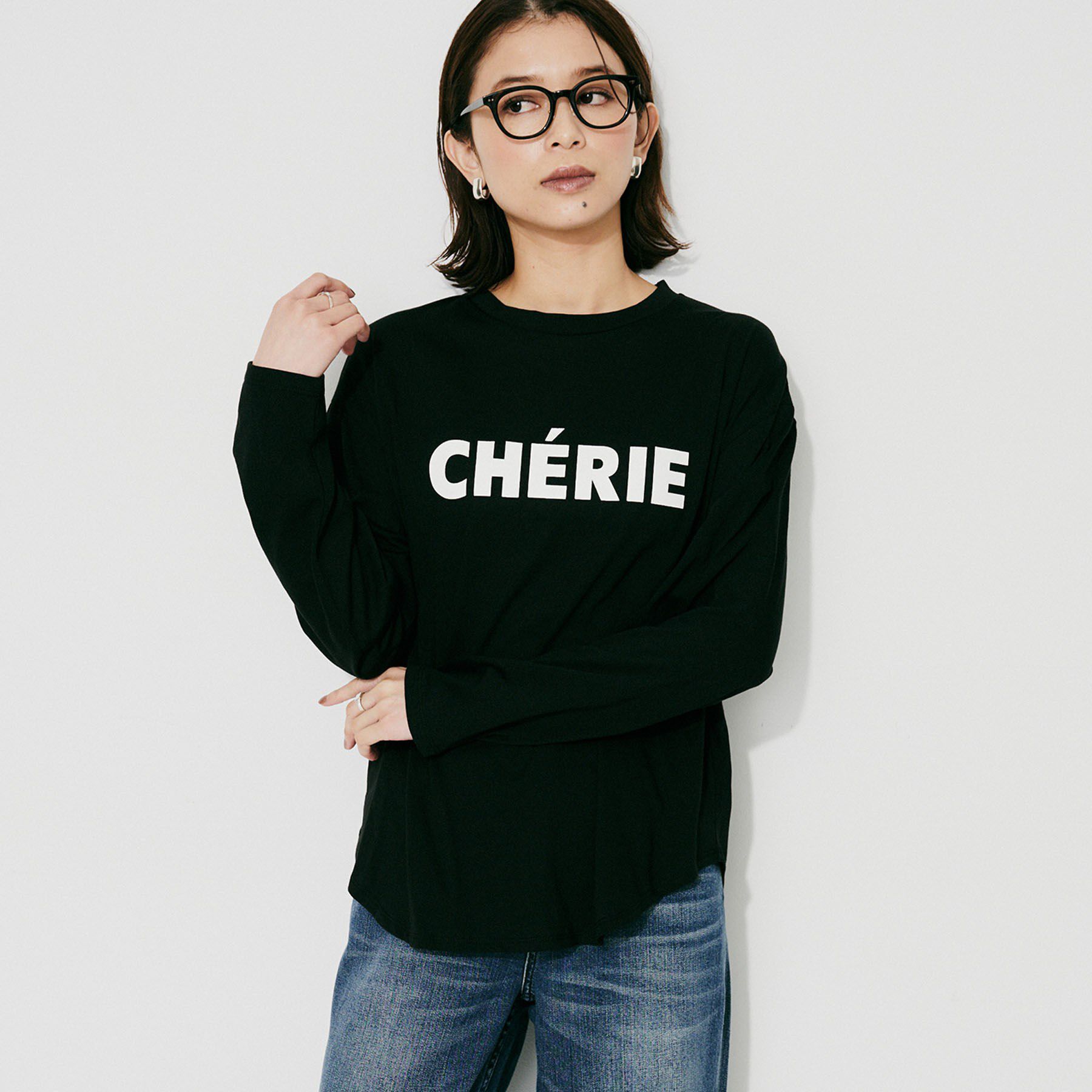 UNTITLED「【CHIGNON】CHERIE シンプルロゴTシャツ」|Tシャツ・カットソー|