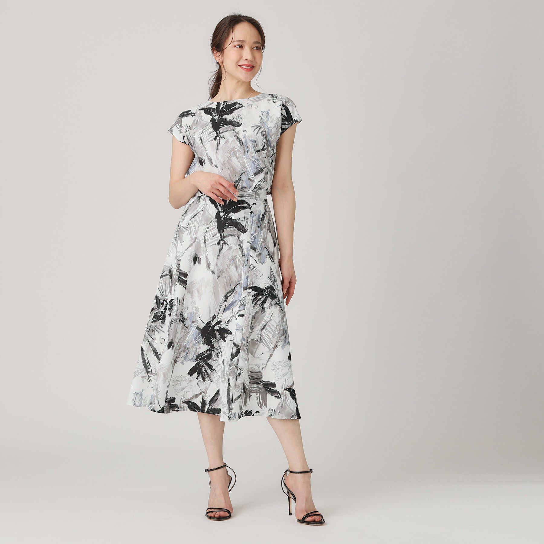 COUP DE CHANCE「【洗える／日本製】プリント柄フレアスカート」|スカート|