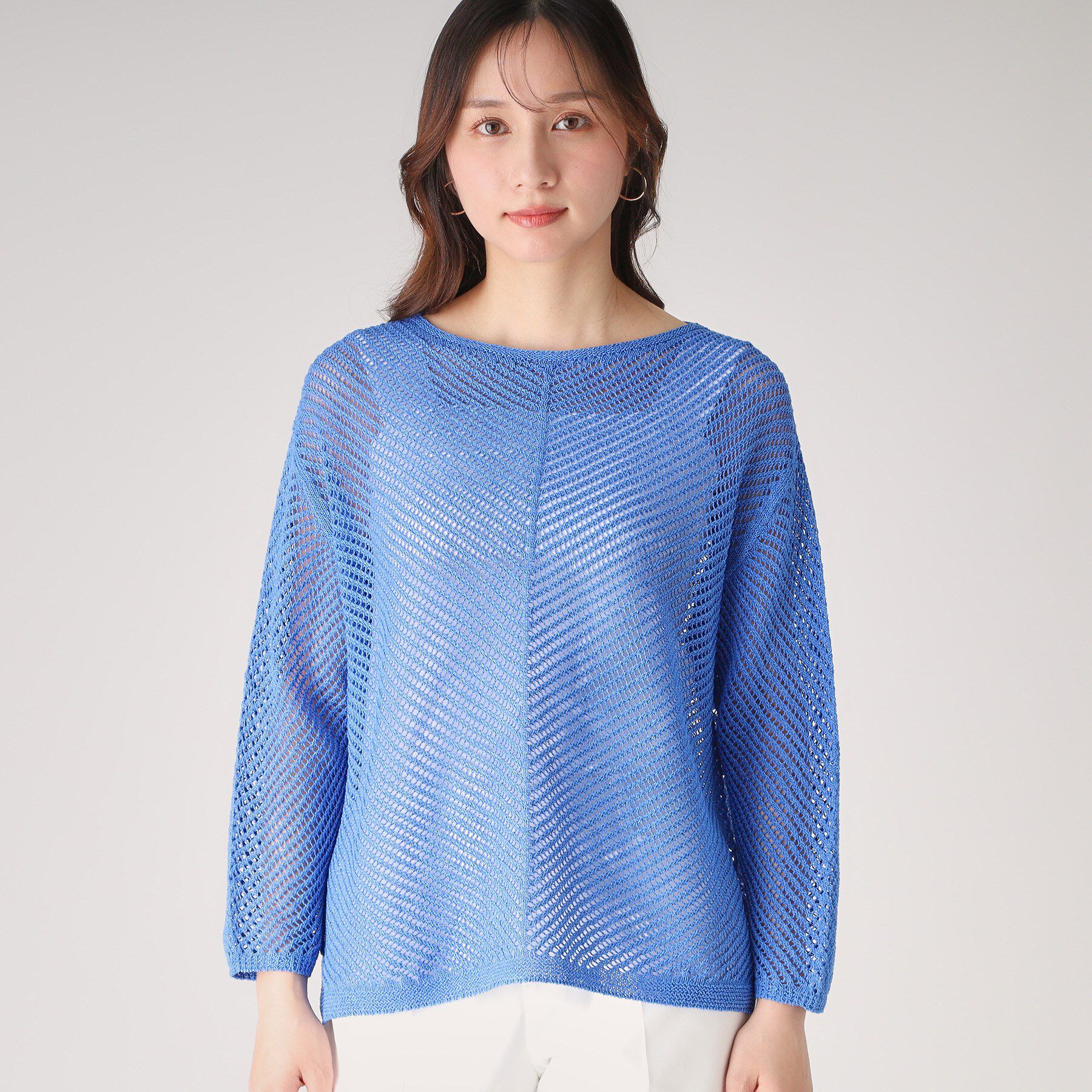 COUP DE CHANCE「【洗える／日本製】和紙混ニットプルオーバー」|ニット・セーター|