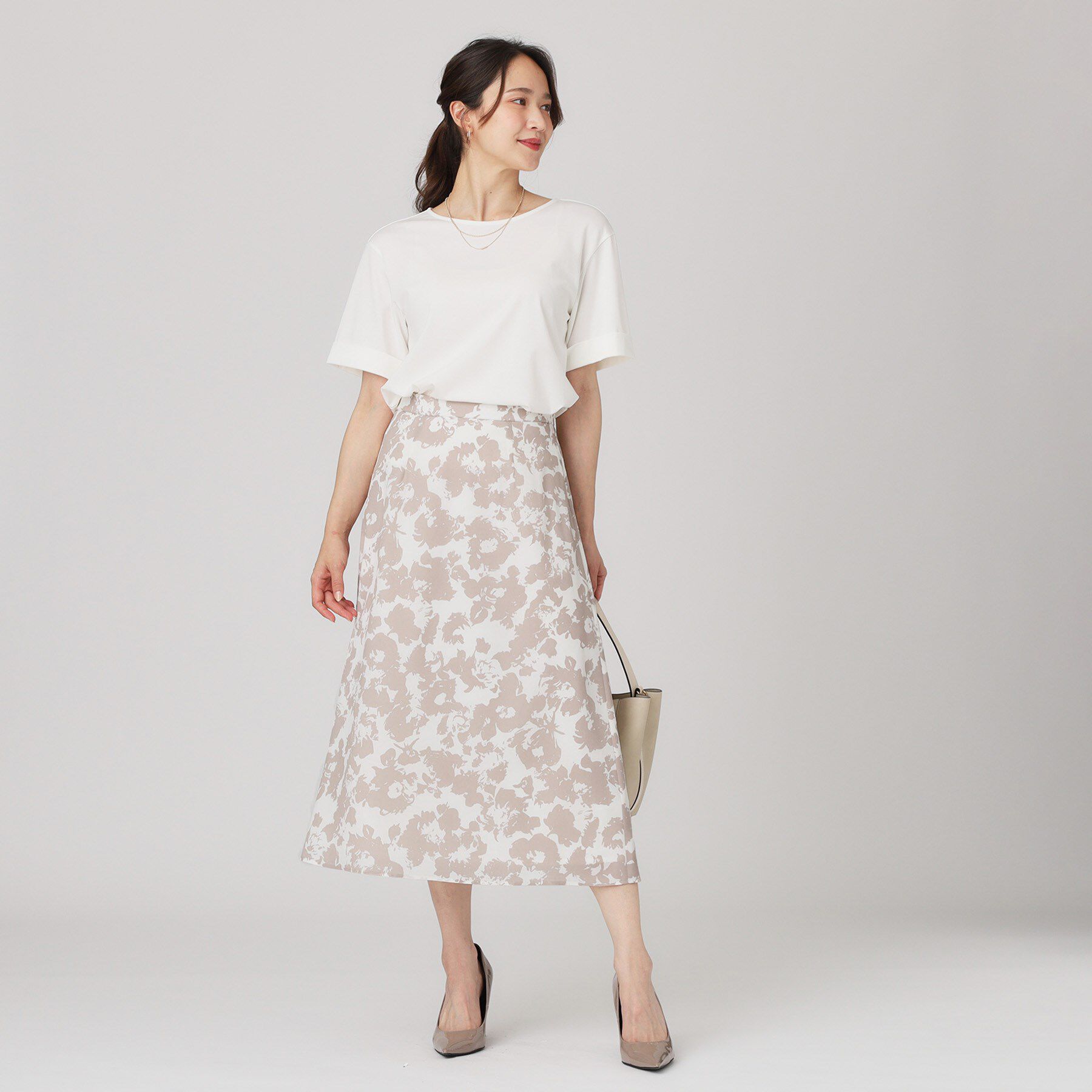 COUP DE CHANCE「【手洗い可／日本製】花柄フレアスカート」|スカート|