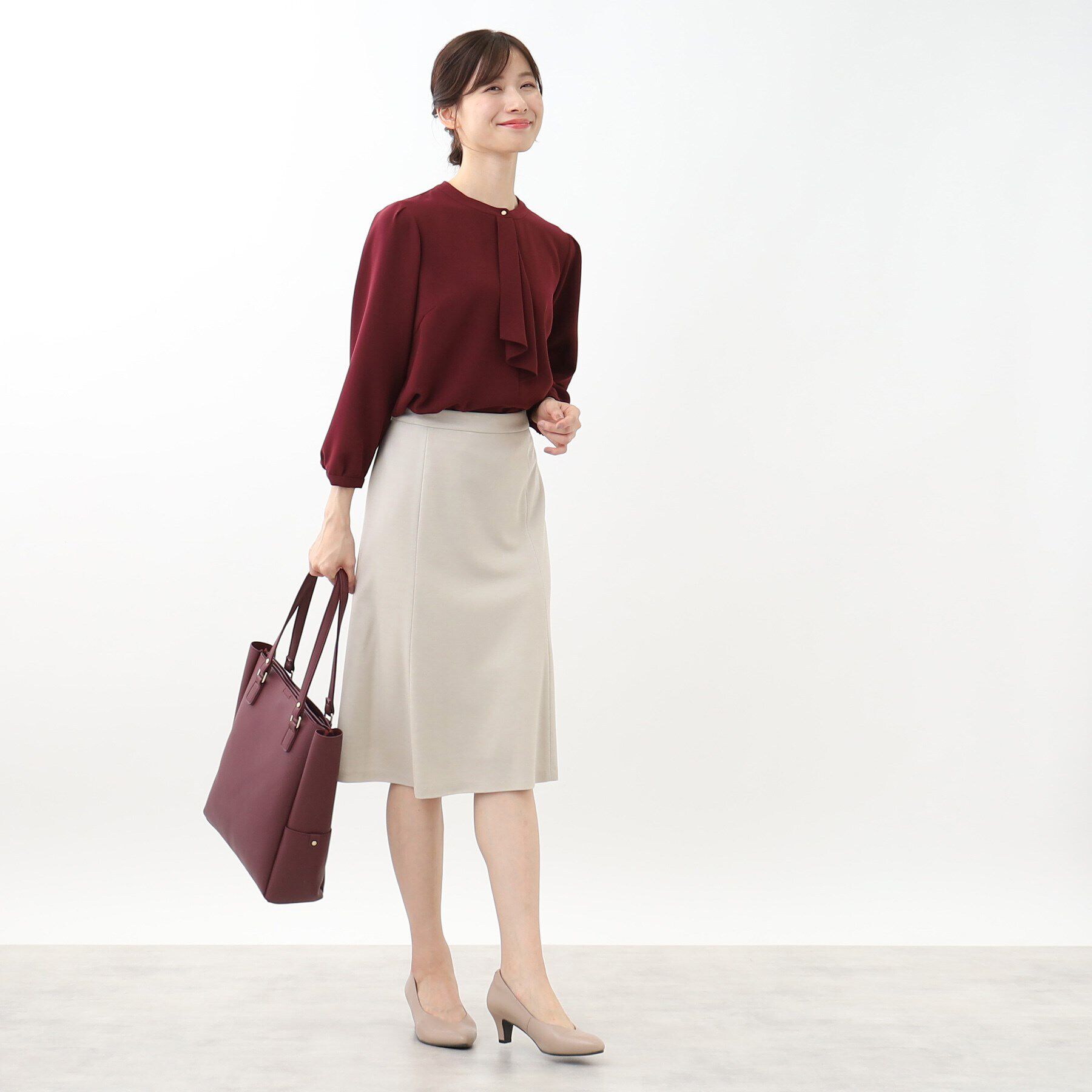 Reflect「【匠シリーズ／手洗い可／すっきり細見え】ソフトフレアスカート」|スカート|