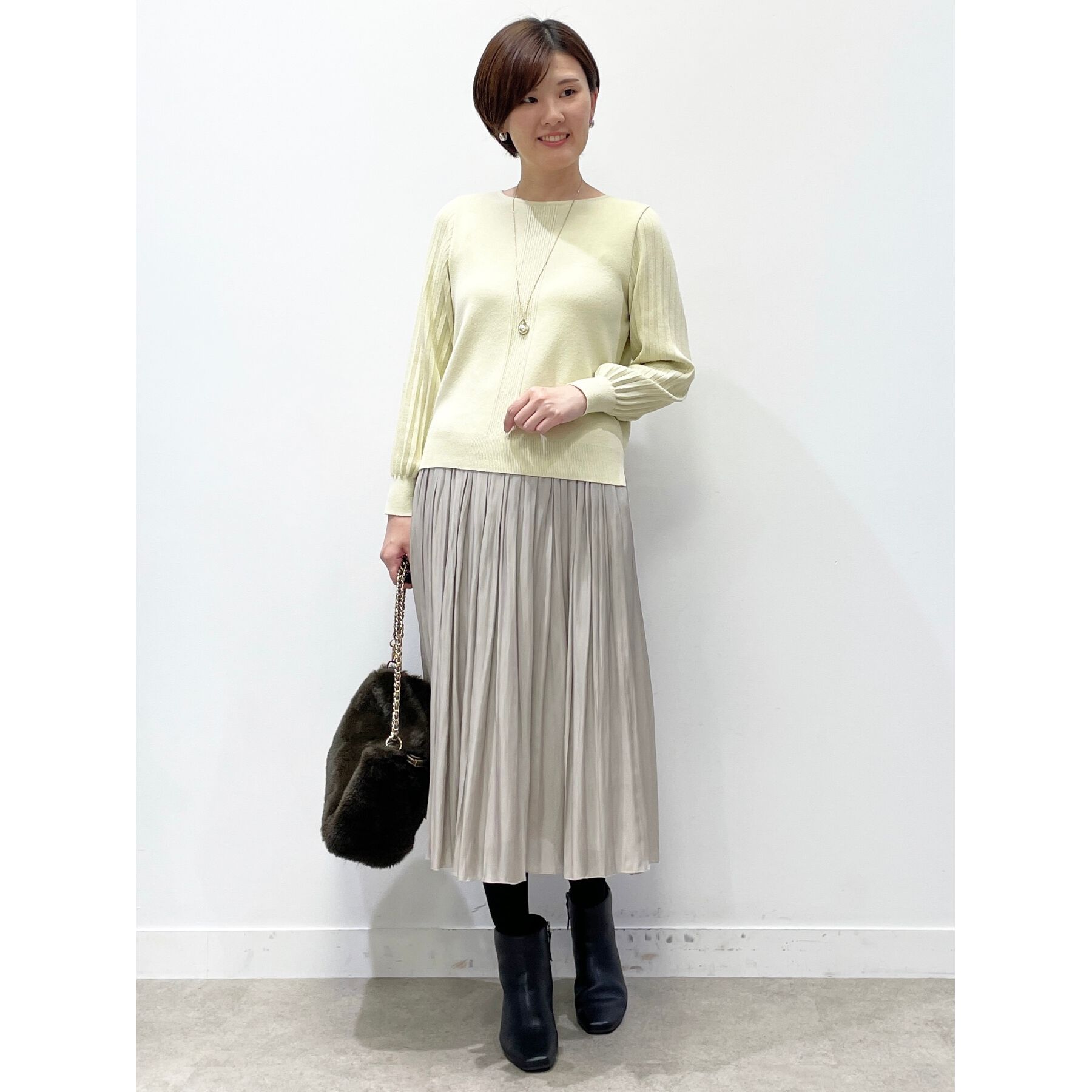 Reflect「【大人気ニットに新色登場！マイカラニット+／細見え／WEB限定カラーあり／マシンウォッシュ可／選べる」|ニット・セーター|