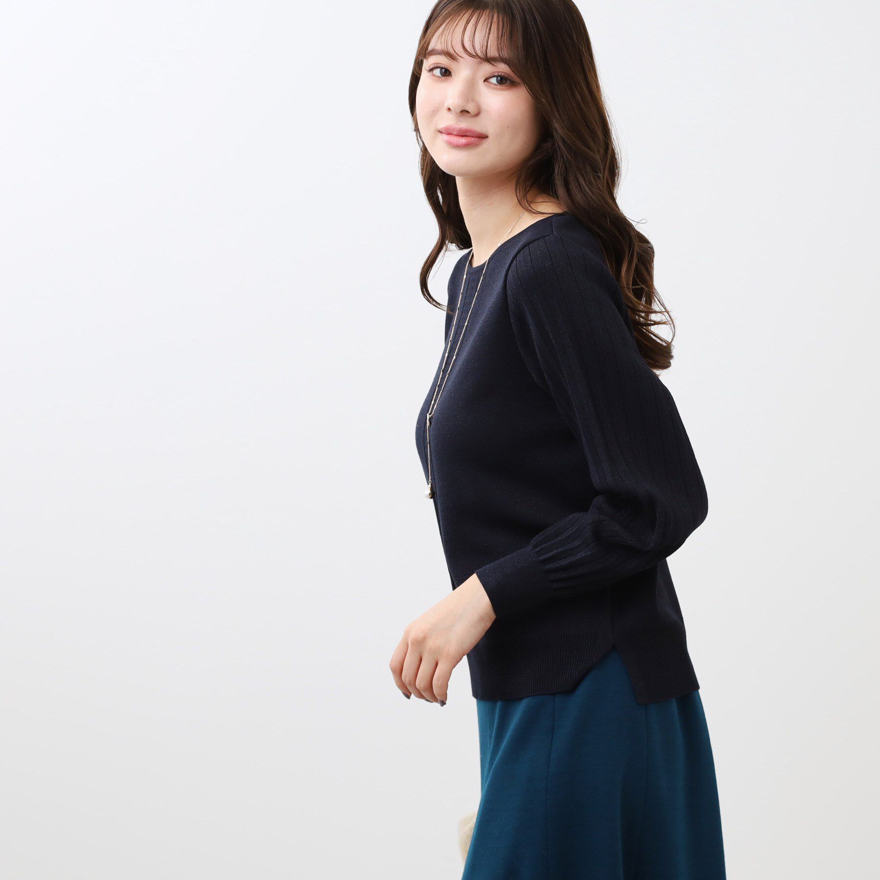 Reflect「【大人気ニットに新色登場！マイカラニット+／細見え／WEB限定カラーあり／マシンウォッシュ可／選べる」|ニット・セーター|